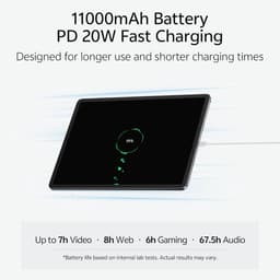 SnelShoppen - 13 inch Tablet Android 16, 4G LTE met SIM Slot, 8 GB RAM, 128 GB Geheugen, 2K Display 2240x1600, 90Hz, 11000 mAh, Widevine L1 — thumbnail 5