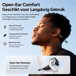 Xypher® Wave Bone Conduction Headphone - Sport Oortjes Draadloos - Hardloop Hoofdtelefoon - koptelefoon fietsen sport - open ear - Bluetooth 6.0 - waterdicht — thumbnail 3