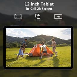 SnelShoppen - 12 Inch Android Tablet - 8-256 GB - Octacore 2.0 GHz Processor - 2K Resolutie - 13 MP Camera - Inclusief Hoes - Perfect voor Entertainme — thumbnail 3