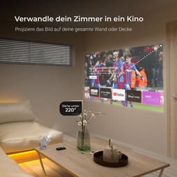 Mini projector 1080p Full HD - autofocus & 4D keystone - stofvrij ontwerp - perfect voor thuisbioscoop - SnelShoppen — thumbnail 3
