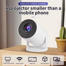 SnelShoppen - HY300 Mini Portable Projector 4K - 500 ANSI Lumens - Draadloze Dual 2.4G/5G WiFi - 94 Inch - Elektronische Keystone - Home Cinema Projec — thumbnail 5