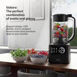 Keukenmachine met Mixer - Multifunctionele Keukenapparaat - Gerechten Bereiden - 1200W Krachtige Motor - 2L Kom - Zwart — thumbnail 3