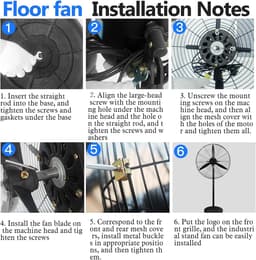 Wandventilator - Industriële Ventilator - Luchtcirculatie Werkplaats - Hoog Luchtvolume - 65 cm - Grijs — thumbnail 3
