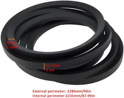 Dailygoods - V-riem voor Grasmaaier - Compatibel met 700 en 954-0443A — thumbnail 4