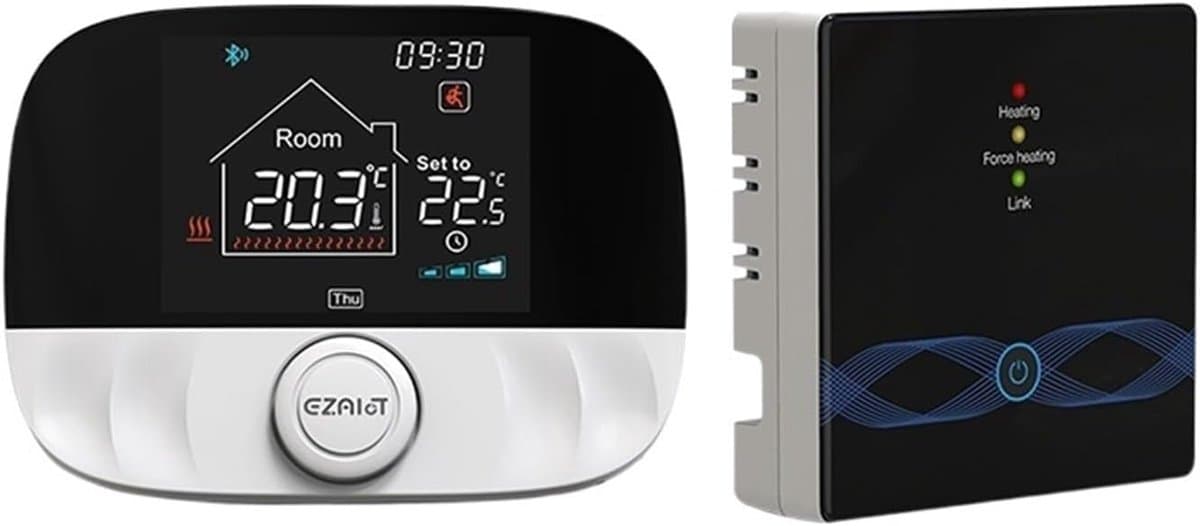 Digitale Thermostaat - Slimme Regelaar - Ruimte Temperatuur Regelen - App Bediening Draadloos - 118 x 86 x 24 mm — afbeelding 1