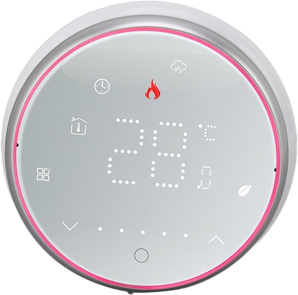 Slimme Thermostaat - Programmeerbare Regelaar - Energie Besparen - Dun Paneel Ontwerp - 13 Mm Inbouw - Wit — afbeelding 1
