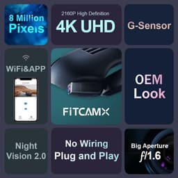 SnelShoppen - Dashcam Voor Volvo Polestar 2 - 4K Voorruitcamera Met Wifi, Nachtzicht, Loopregistratie, G-Sensor, Inclusief 64 GB Geheugenkaart — thumbnail 2