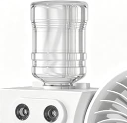 Mistventilator - Vernevelaar Ventilator - Persoonlijke Koeling - Dubbele Nozzles - 21.7 cm - Wit — thumbnail 5