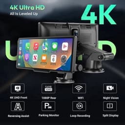 Dashcam Spiegel - Navigatiesysteem Auto - Dashcam voor auto - GPS Navigatie - Draadloze - 4K DVR - Bluetooth Audio - ADAS Systeem - 10.26" - Achteruitrijcamera — thumbnail 3