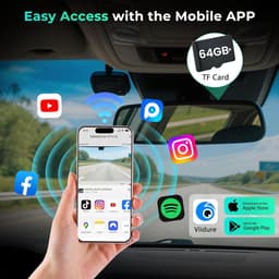 Auto Dashcam - Rijrecorder Camera - Veilige Rit Registratie - 4K Ultra HD Resolutie - 64 GB Opslag - Zwart — thumbnail 5