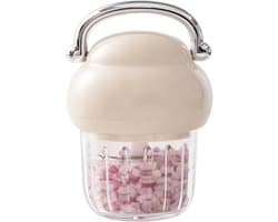 Keukenmachine - Hakmolen - Eten Bereiden - Draadloos Oplaadbaar - 350 ml - Beige