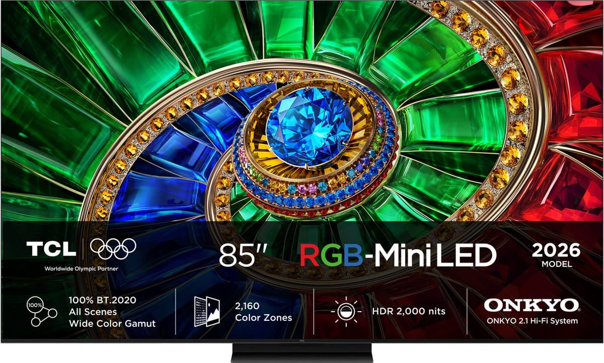 TCL 85RM7L RGB-Mini-led - Ultra HD 4K - Mini-led-tv - 85 inch - 2026 — afbeelding 1