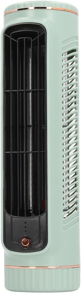 Bladloze Bureauventilator - Tafelkoeler Stille Ventilator - Persoonlijke Koeling - 70 Graden Oscillatie - 26.7 cm Hoog - Groen — afbeelding 1