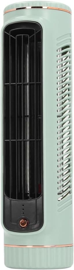 Bladloze Bureauventilator - Tafelkoeler Stille Ventilator - Persoonlijke Koeling - 70 Graden Oscillatie - 26.7 cm Hoog - Groen — thumbnail 1