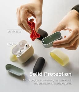 Ringke Case Apple AirPods Pro 1 / 2 Hoesje Siliconen Lichtblauw — thumbnail 3