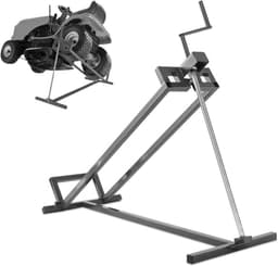 Hefbrug Grasmaaier - Tractor Lift - Onderhoud Tuinmachines - 400 kg Draagkracht - 11.5-77 cm Hoogte - Zwart — thumbnail 1