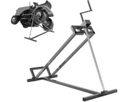 Hefbrug Grasmaaier - Tractor Lift - Onderhoud Tuinmachines - 400 kg Draagkracht - 11.5-77 cm Hoogte - Zwart