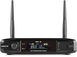 Draadloze microfoonheadset - Vonyx VM42B - UHF-microfoonset met dasspeld en headset - Zang en spraak — thumbnail 4