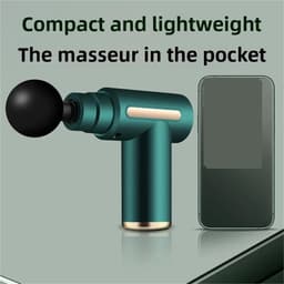 Massagepistool - Fascia Gun Spierontspanning - Spierherstel - Slim Mini Vibrerend - 1 x 1 x 1 cm - Zwart — thumbnail 3