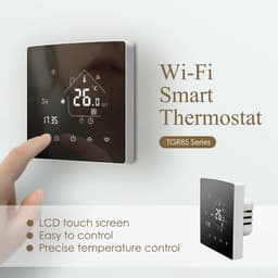 Slimme Thermostaat - Verwarmingsregelaar WiFi - Energie Besparen - App & Spraakbesturing - 5-95°C - Wit — thumbnail 4