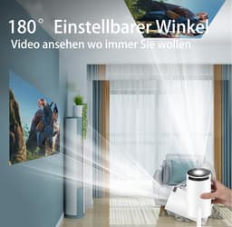 Mini-projector - Draagbaar - 4K Ondersteuning - Wifi 6 - Voor Thuisgebruik — thumbnail 4