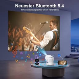 Mini Projector - Draagbaar - WiFi 6 en Bluetooth 5.4 - Full HD 1080p - Voor Thuisgebruik en Buiten — thumbnail 3