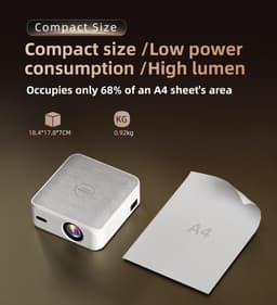 Videoprojector 1080p - geïntegreerde apps - WiFi en Bluetooth - direct streaming - ShopVlot — thumbnail 3