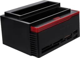 Externe Harde Schijf Basis - Dubbele Docking Station - Data Opslag - Twee Schijven Tegelijk - Tot 6TB - Zwart — thumbnail 1