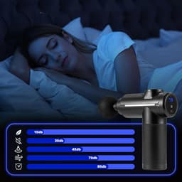 Massagepistool Voor Diepe Weefselmassage - 32 Versnellingen 8 Koppen - Elektrische Spiermassage - Massageapparaat Voor Pijnverlichting — thumbnail 4
