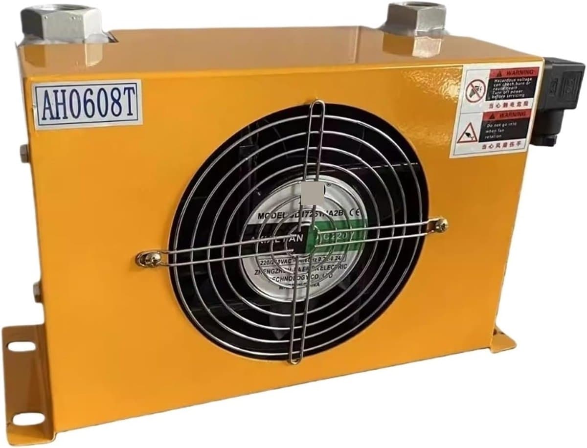 Hydraulische Oliekoeler - Luchtgekoelde Radiator - Motor Koeling - Efficiënte Ventilator - 60L/min Debiet - Oranje — afbeelding 1