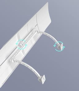 Airco Windgeleider - Verstelbare Uitlaat - Comfortabel Binnenklimaat - Intrekbaar Ontwerp - 60-120 cm - Wit — thumbnail 3