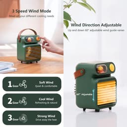 Draagbare Luchtkoeler - Mini Airco - Persoonlijke Koeling - 4-in-1 Functie - 4000mAh Batterij - Roze — thumbnail 4