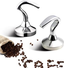Koffie Sabotage - Espresso Pers - Dagelijks Brouwen - Ergonomische S-Vorm - 51Mm Diameter - Zilver — thumbnail 3