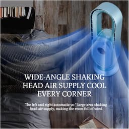 Bladeless Ventilator - Torenventilator Luchtcirculator - Comfortabele Koeling - Intelligente Afstandsbediening - 67.5 cm Hoog - Roze — thumbnail 3