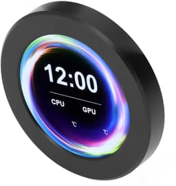 SnelShoppen - AIO Screen Monitor voor CPU Temperatuur, 360 Graden Rotatie, 2.1in IPS LCD Paneel, Realtime Temperatuurweergave voor PC Upgrades, 9PIN T — thumbnail 3