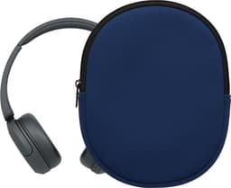 kwmobile hoes geschikt voor Sony WH-CH520 / WH-CH510 / MDR-ZX110 - 22,5 x 17 cm - Beschermhoes voor headset in donkerblauw - Van neopreen — thumbnail 6