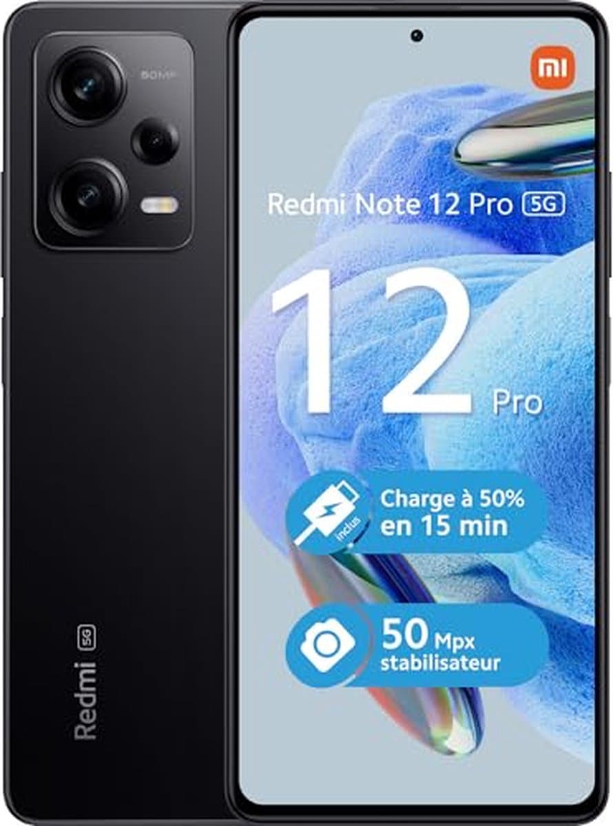 Xiaomi Redmi Note 12 Pro 5G - 6GB/128GB - Midnight Black — afbeelding 1