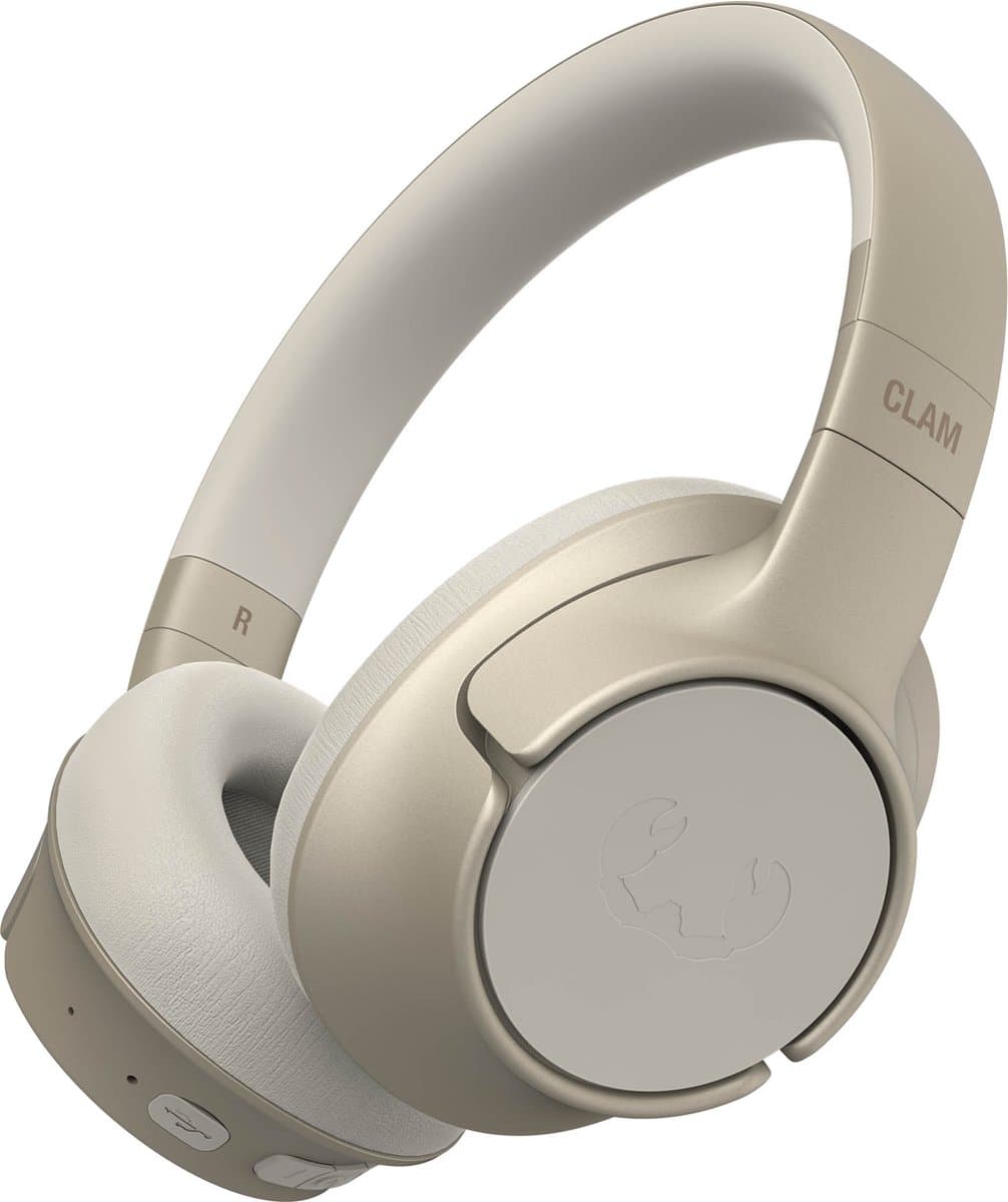 Fresh ‘n Rebel Clam Fuse – Draadloze Bluetooth Koptelefoon met Active Noise Cancelling - 45 uur Speelduur - Silky Sand — afbeelding 1