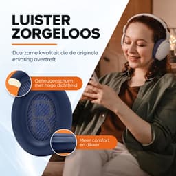 Vervangende oorkussens voor Bose QuietComfort 45 / QC45 / QuietComfort SE - Oorkussens voor koptelefoon - Ear pads headphones - Blauw — thumbnail 5