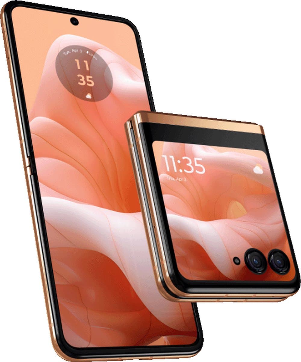 Motorola razr 40 Ultra 17,5 cm (6.9") Dual SIM Android 13 5G USB Type-C 8 GB 256 GB 3800 mAh Perzik — afbeelding 1