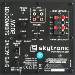 Actieve subwoofer - Fenton SHFS10B - hifi subwoofer 10'' - 200W - Zwart — thumbnail 2
