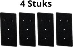 Bramokava 4x Filter geschikt voor Droger Whirlpool Bauknecht Ignis ( met 4 gaatjes) - 481010345281 - 8015250474909 - 481010716911 - Spons Foam Schuim — thumbnail 6
