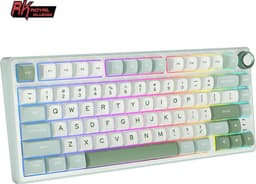 Royal Kludge RKR75 - RGB Mechanisch Gaming Toetsenbord - Foam Touch - Sky Cyan - USB - Hot Swappable Switch - Brown Switches - Inclusief Stofkap — thumbnail 5