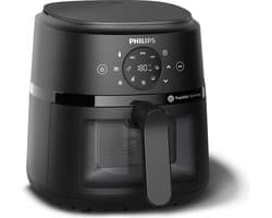 Philips 2000 Series Airfryer - NA210/00 - Kijkvenster - RapidAir - 3.2L - Tot 3 Personen - Zwart
