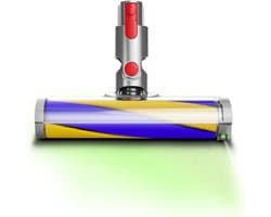 Traumheim® Borstel voor Dyson steelstofzuiger - Borstel compatibel met Dyson V7, V8, V10, V11, V15 steelstofzuiger - elektrische borstel met directe aandrijving met laser-LED voor harde vloeren en laagpolige tapijten