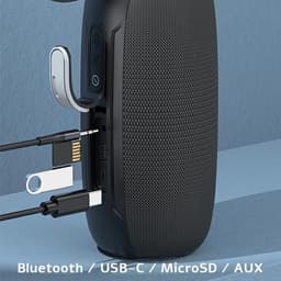 Awei Y370 - Draagbare Bluetooth Speaker - 20W - Zwart - Waterdicht — thumbnail 2
