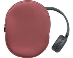 kwmobile hoes geschikt voor Sony WH-CH520 / WH-CH510 / MDR-ZX110 - 22,5 x 17 cm - Beschermhoes voor headset in donkerroze - Van neopreen — afbeelding 1