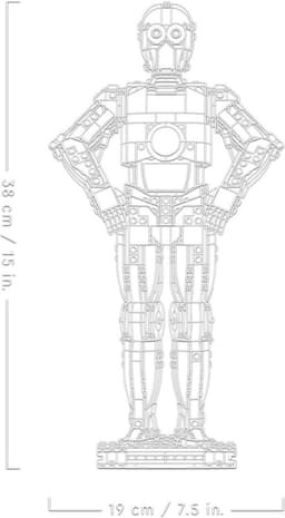 LEGO Star Wars - C-3PO Decoratie Bouwpakket met Droid Figuur - 75398 — thumbnail 12