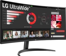 LG 34WR50QC-B - QHD Curved Ultrawide Monitor - sRGB 99% - 100hz - 34 inch — thumbnail 5