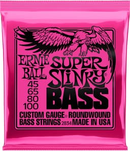 Ernie Ball Super Slinky - Basgitaar Snaren - 45-100 - Nickel Wound - Light Gauge — thumbnail 1